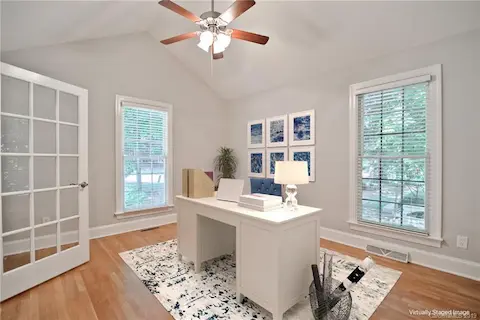 Main Level Home Office, virtually staged