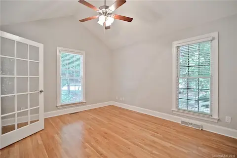 Main Level Home Office with French Doors
