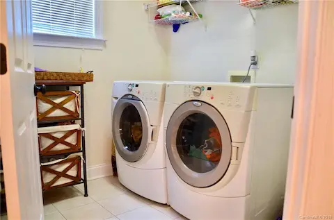 Main level laundry room.