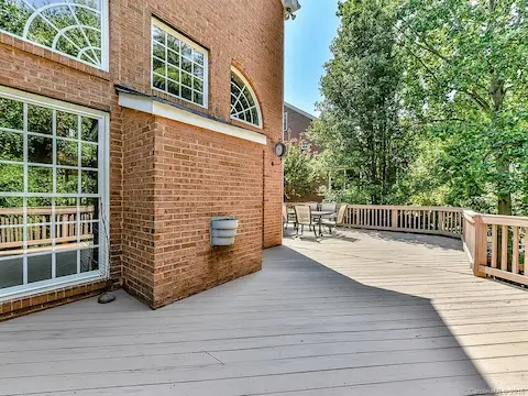 Back of house and deck