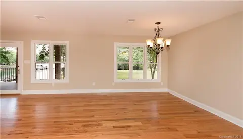 Look at these beautiful floors leading you to the natural beauty of the exterior and the lake.  Designed as a dining area, it could also be used as an expansion of the great room if desired.