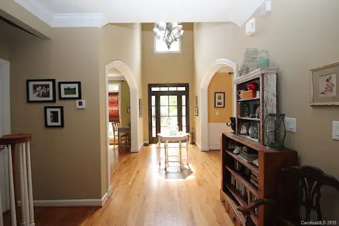 Beautiful front door; stunning entry hall.