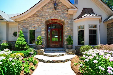 Custom Designed Mohagoany Entry Door!