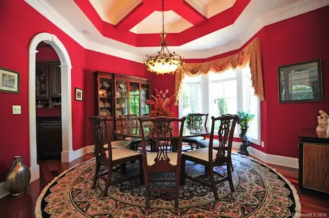 Open & Spacious Dining Room with Amazing Ceiling Details!