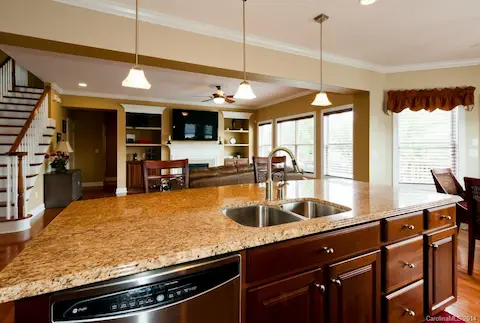 Large Island open to Great Room