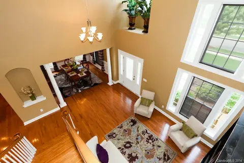 view from upstairs
