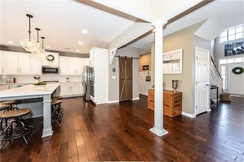 Large Kitchen Area....Pantry behind sliding barn door!