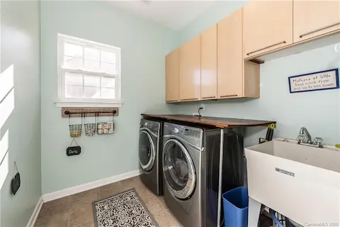 Upper Level Laundry with utility sink!