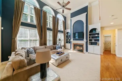 Dramatic 2 Story Great Room with lots of natural light!