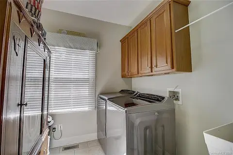 Large washer and dryer room on the main level