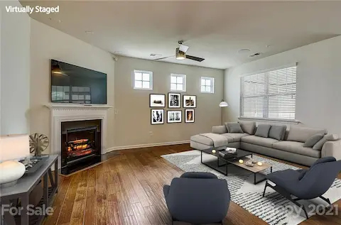 Family Room Virtual Staging