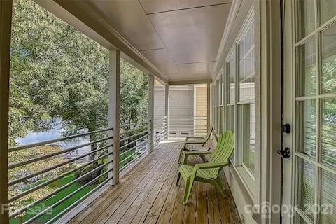 Beautiful lake views from the upper level covered deck