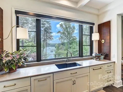 Kitchen Sink Overlooking Lake