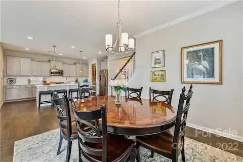 Dining Room and view of Kitchen.