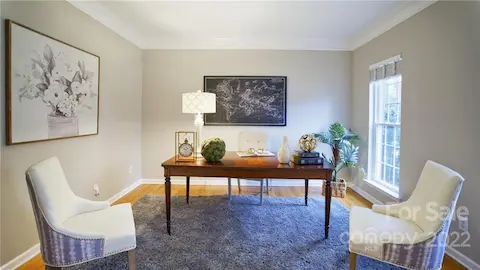 Office/living room at front of home