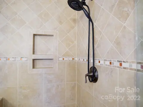Large tiled shower
