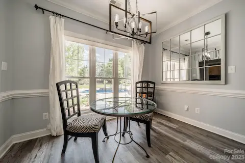 Breakfast room overlooking your backyard resort.