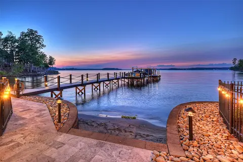 Sandy Beach and Newly Built Dock