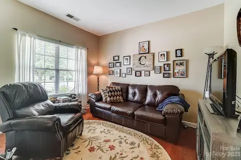 Office space off the foyer with beautiful french doors