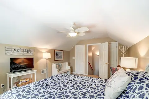 3rd bedroom above garage with 2 large walk-in closets