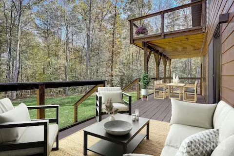 Virtually Staged lower deck
