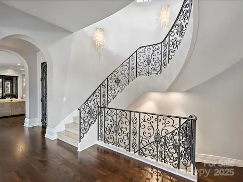 Iron Staircase to all three levels