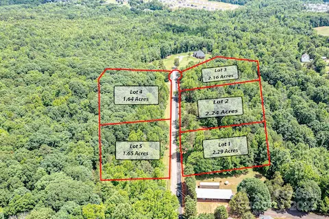 Aerial View of Exclusive"Cachet of Davidson"community featuring 5 large,beautiful, expansive lots!
