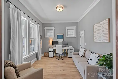 bedroom downstairs currently being used as office