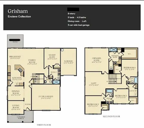 Lennar Grisham Layout