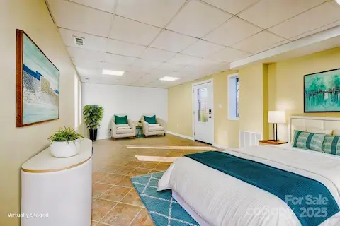 3rd Bedroom Downstairs virtually staged