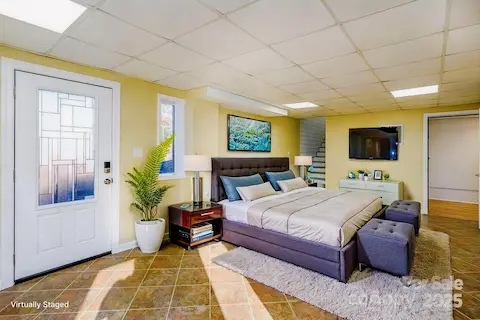 3rd Bedroom Downstairs virtually staged