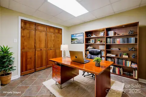 Virtually staged office