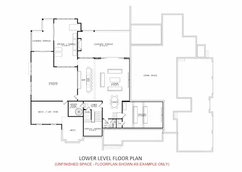 Lower Floor Plan (unfinished)
