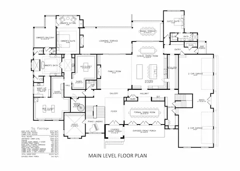 Main Level Floor Plan
