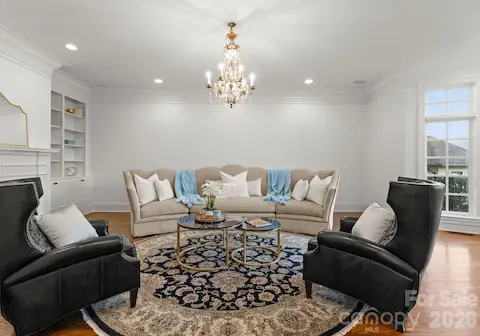 Living room on main level