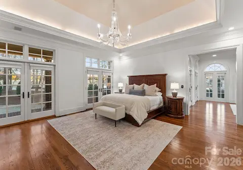 Primary suite on main level