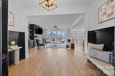 Main level foyer- Main level flooring- white oak hardwoods