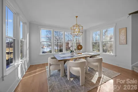Natural light filled dining area with a VIEW!