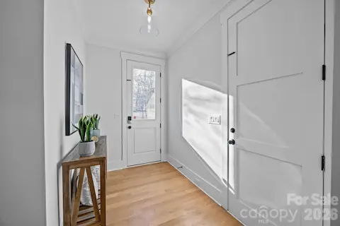 Main level side door entry