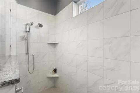 Large walk-in up-graded shower