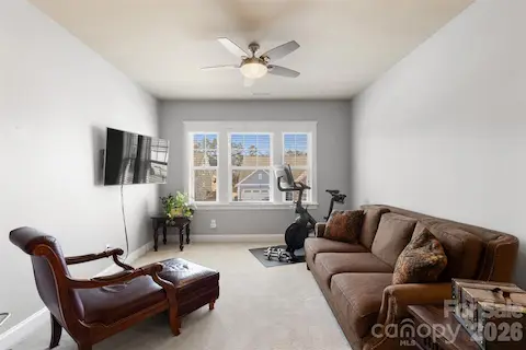Flex room can be a second office, tv room, and/or game room.