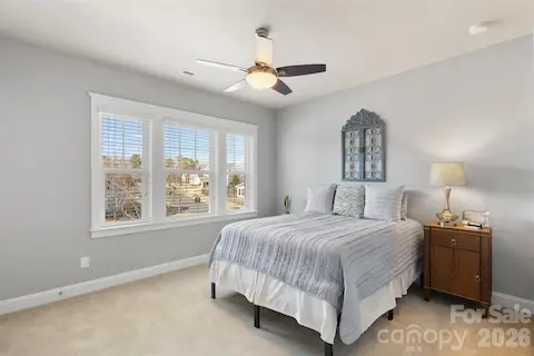 3rd bedroom on second floor with nice lighting