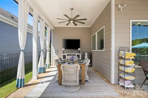 Enjoy an outdoor dinner