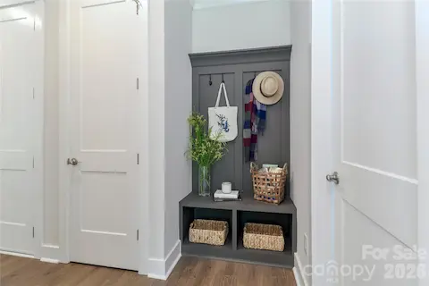 Enjoy the organization and convenience that this custom-built drop zone adds to your everyday life.