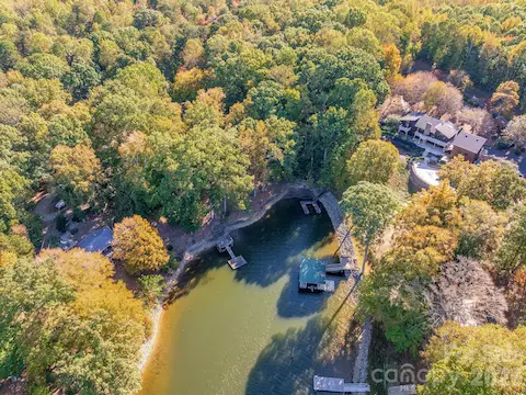 aerial of deep water cove