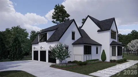 Front corner garage Rendering of To Be Built hom