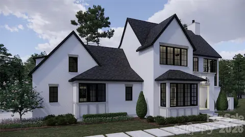 Side front Rendering of To Be Built home