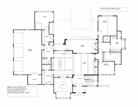 Main level floor plan