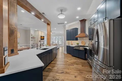 Kitchen must be seen to be appreciated!!  It's oversized and bright with all the designer finishes