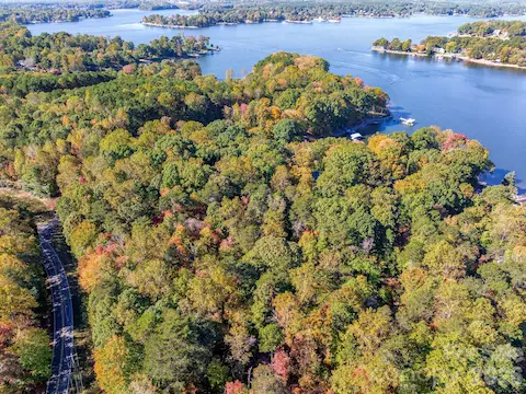 Aerial above the corner of Fern Hill and Bridlewood looking towards the west